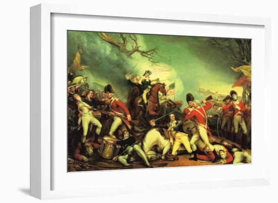 Death of General Mercer at the Battle of Princeton Against the Hessians-John Trumbull-Framed Art Print