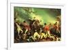 Death of General Mercer at the Battle of Princeton Against the Hessians-John Trumbull-Framed Art Print