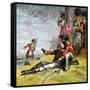 Death of General Wolfe, 1759-null-Framed Stretched Canvas