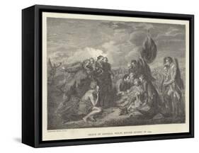 Death of General Wolfe before Quebec in 1759-Benjamin West-Framed Stretched Canvas
