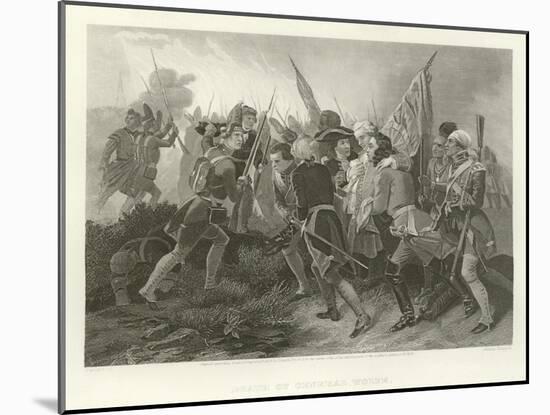 Death of General Wolfe-Benjamin West-Mounted Giclee Print