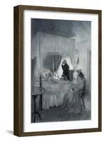 Death of George Washington-Howard Pyle-Framed Giclee Print