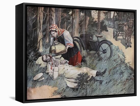 Death of Grand Duke George Alexandrovich-Stefano Bianchetti-Framed Stretched Canvas