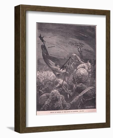Death of Harold at the Battle of Hastings Ad 1066-Edward Frederick Brewtnall-Framed Giclee Print