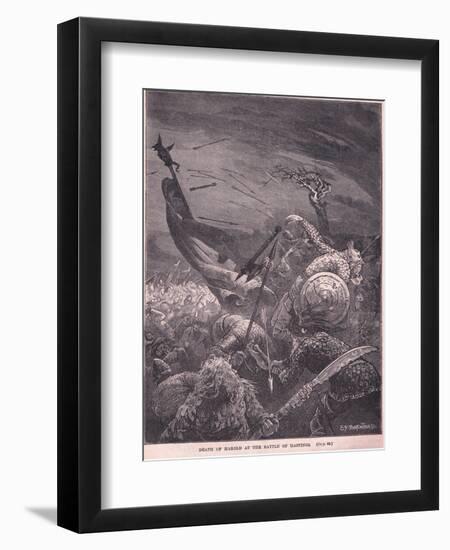 Death of Harold at the Battle of Hastings Ad 1066-Edward Frederick Brewtnall-Framed Giclee Print