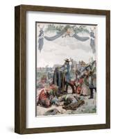 Death of Henri, Vicomte De Turenne, French Soldier, 1675 (C1871-194)-Maurice Leloir-Framed Giclee Print