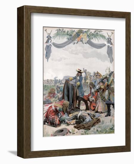 Death of Henri, Vicomte De Turenne, French Soldier, 1675 (C1871-194)-Maurice Leloir-Framed Giclee Print