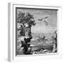 Death of Icarus, 18th Century Engraving-null-Framed Giclee Print