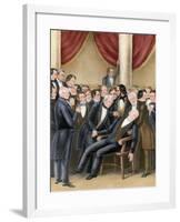 Death of John Quincy Adams-null-Framed Giclee Print