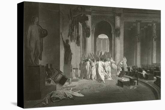 Death of Julius Caesar, 44 BC-Jean Leon Gerome-Stretched Canvas