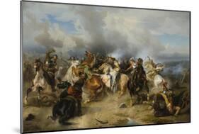 Death of King Gustav II Adolf of Sweden at the Battle of Lützen, 1855-Carl Wahlbom-Mounted Premium Giclee Print