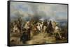 Death of King Gustav II Adolf of Sweden at the Battle of Lützen, 1855-Carl Wahlbom-Framed Stretched Canvas