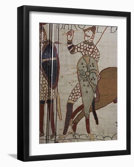 Death of King Harold, Bayeux Tapestry, 69, Normandy, France-Walter Rawlings-Framed Photographic Print