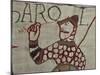Death of King Harold Showing an Arrow in His Eye, Bayeux Tapestry, Bayeux, Normandy, France, Europe-Rawlings Walter-Mounted Photographic Print