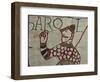 Death of King Harold Showing an Arrow in His Eye, Bayeux Tapestry, Bayeux, Normandy, France, Europe-Rawlings Walter-Framed Photographic Print