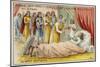 Death of King Louis IX of France-null-Mounted Giclee Print