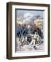 Death of Lieutenant Lecerf, Battle of Napa, Nigeria, 1894-Frederic Lix-Framed Giclee Print