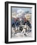 Death of Lieutenant Lecerf, Battle of Napa, Nigeria, 1894-Frederic Lix-Framed Giclee Print