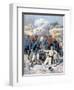 Death of Lieutenant Lecerf, Battle of Napa, Nigeria, 1894-Frederic Lix-Framed Giclee Print