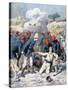 Death of Lieutenant Lecerf, Battle of Napa, Nigeria, 1894-Frederic Lix-Stretched Canvas