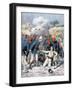 Death of Lieutenant Lecerf, Battle of Napa, Nigeria, 1894-Frederic Lix-Framed Giclee Print