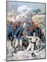 Death of Lieutenant Lecerf, Battle of Napa, Nigeria, 1894-Frederic Lix-Mounted Giclee Print