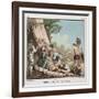 Death of Louis Joseph De Montcalm at the Siege of Quebec-Jacques Francois Joseph Swebach-Framed Giclee Print