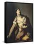 Death of Lucretia-Luca Giordano-Framed Stretched Canvas