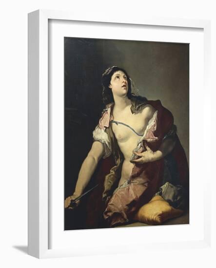 Death of Lucretia-Luca Giordano-Framed Giclee Print