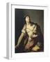 Death of Lucretia-Luca Giordano-Framed Giclee Print