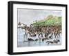 Death of Magellan on the Island of Mactan, Philippines-null-Framed Giclee Print