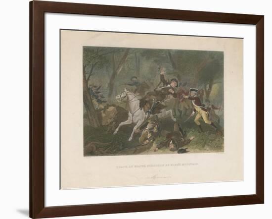 Death of Major Ferguson at King's Mountain, 1863-Alonzo Chappel-Framed Giclee Print