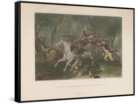 Death of Major Ferguson at King's Mountain, 1863-Alonzo Chappel-Framed Stretched Canvas