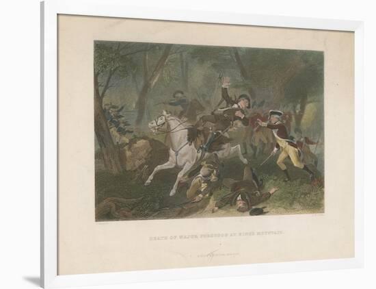 Death of Major Ferguson at King's Mountain, 1863-Alonzo Chappel-Framed Giclee Print