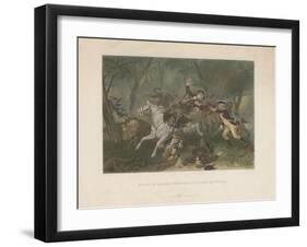 Death of Major Ferguson at King's Mountain, 1863-Alonzo Chappel-Framed Giclee Print