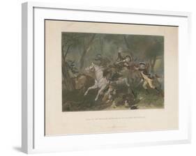 Death of Major Ferguson at King's Mountain, 1863-Alonzo Chappel-Framed Giclee Print