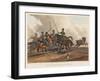 Death of Major General Sir William Ponsonby, Engraved by M. Dubourg, 1819 (Coloured Aquatint)-Franz Joseph Manskirch-Framed Giclee Print