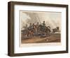 Death of Major General Sir William Ponsonby, Engraved by M. Dubourg, 1819 (Coloured Aquatint)-Franz Joseph Manskirch-Framed Giclee Print