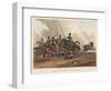 Death of Major General Sir William Ponsonby, Engraved by M. Dubourg, 1819 (Coloured Aquatint)-Franz Joseph Manskirch-Framed Giclee Print