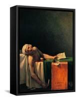 Death of Marat-Jacques-Louis David-Framed Stretched Canvas