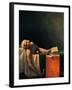 Death of Marat-Jacques-Louis David-Framed Art Print