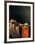 Death of Marat-Jacques-Louis David-Framed Art Print