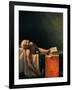 Death of Marat-Jacques-Louis David-Framed Art Print