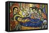 Death of Mary, Ura Kidane Mihret Monastery, Lake Tana, Amhara Region, Ethiopia-null-Framed Stretched Canvas