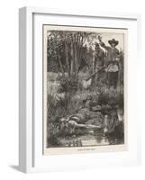 Death of Metacomet (King Philip) Chief of the Wampanoag Indians During King Philip's War 1675-1676-Howard Pyle-Framed Art Print