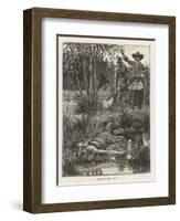 Death of Metacomet (King Philip) Chief of the Wampanoag Indians During King Philip's War 1675-1676-Howard Pyle-Framed Art Print