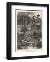 Death of Metacomet (King Philip) Chief of the Wampanoag Indians During King Philip's War 1675-1676-Howard Pyle-Framed Art Print