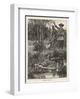 Death of Metacomet (King Philip) Chief of the Wampanoag Indians During King Philip's War 1675-1676-Howard Pyle-Framed Art Print