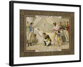 Death of Napoleon on St Helena, 1821-null-Framed Giclee Print