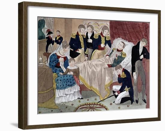 Death of Napoleon on St Helena-Stefano Bianchetti-Framed Giclee Print